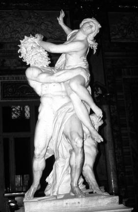 Sculpture of Rape of Persephone